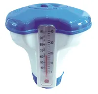 Schwimmender Chemikalienspender für Schwimmbecken mit Thermometer