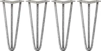 4 x 30.5cm 3 Streben Hairpin Legs Tischbeine Möbelbeine Stuhlbeine 12mm D