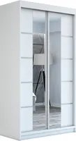 Schwebetürenschrank Kleiderschrank ERO 120 cm Schrank Garderobe Spiegel. Verschiedene Farben (Weiß, Schwarz, Somona). Möbel vom Hersteller!
