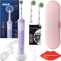 Oral-B Vitality Pro D103 Lilac Elektrický zubní kartáček 3 režimy Cestovní pouzdro
