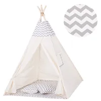 Springos® Tipi Zelt, Indianerzelt 160 x 120 x 100 cm - Zickzack