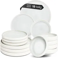 Moritz & Moritz SOLID UNI creme Geschirrset 18 tlg.