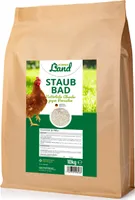 HÜHNER Land Staubbad für Hühner & Geflügel 10 kg – Hühner Zubehör für Hühnerstall und Auslauf, Zeolith Naturprodukt zur Pflege effektiv gegen Parasiten und Milben, artgerechtes Sandbad