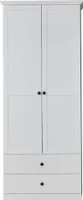 trendteam Wohnen Garderobenschrank BrandsonBaxter Weiß Nachbildung 81 x 196 x 41 cm