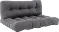 Vicco Palettenkissen Set Flocken, 120 x 80 cm 2 Teile, Grau