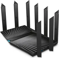 TP-LINK Archer AX90 - Wi-Fi 6 (802.11ax) - Trójzakresowy (2,4 GHz / 5 GHz / 5 GHz) - Wbudowany port Ethernet - Czarny - Router stołowy