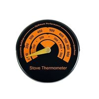 Holzofen-Thermometer, magnetisches Ofen-Ofen-Temperaturmessgeraet, Herd-Top-Thermometer fuer Holzoefen/Gasoefen/Pelletoefen/Ofenrohre, um Schaeden durch ueberhitzung des Ofenventilators zu vermeiden