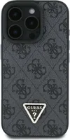 Guess Leder iPhone 16 Pro Tasche GUHCP16LP4TDPKe Schwarz