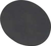 10x8cm Kerzenteller Oval Aluminium Schwarz Kerzenhalter Untersetzer Tischdeko