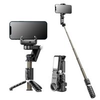 Handy-Stabilisator, drahtlose Steuerung Schwenkstativhalterung, Handy-Selfie-Stick, automatische Gesichtsverfolgung Selfie-Stick mit LED-Licht