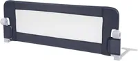 COSTWAY Skladacia zábrana na posteľ, zábrana na posteľ, zábrana na detskú posteľ, zábrana proti vypadnutiu z postele, 120 x 42 cm/sivá