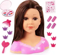 Büste Reig Charlene Super Model Haare und Make-up Brünette Perücke