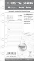 Timer Ersatzkalendarium A6 2023 Weekly
