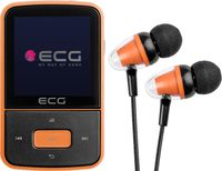 ECG PMP 30 8GB | 1,5" displej | 26 hodin provozu | MP4 přehrávač | Paměť 8 GB | Micro SD karta | Černá/Oranžová | USB 2.0 |