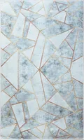 Grafischer Innenteppich 200 x 290 cm – Grau