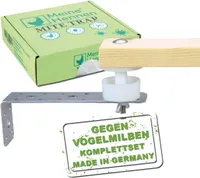MeineHennen Original Milbensperre/Milbenfalle, der Milbenschutz für Deine Hühner. Einfache Montage im Hühnerstall, gegen die roten Vogelmilbe/Hühnermilbe. Set mit Zwei Milbenfallen