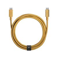 NATIVE UNION, Eco Belt USB-C zu-USB-C Kabel – 1,2 m, Gelb