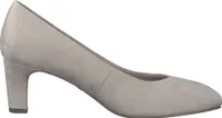 Tamaris Damen Pumps klassisch rund Blockabsatz samtige Haptik 1-22418-41, Größe:39 EU, Farbe:Beige
