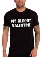 Herren Grafik T-Shirt Mein blutiger Valentinsgruß – My Bloody Valentine – Öko-Verantwortlich Vintage Jahrgang Kurzarm Lustige Druck Geburtstag