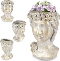 Vilde Übertopf Pflanztopf Blumentopf Kopf Gold 33 cm