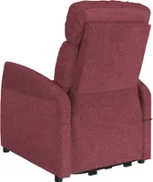 vidaXL Riser Armchair Vínově červená tkanina