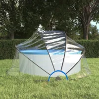 vidaXL Bazénová kopule kulatá 315x158 cm PVC