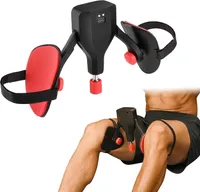 Beckenbodentrainer Oberschenkeltrainer 0-77 lbs Einstellbarer Widerstand schwarz