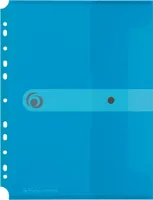 Herlitz Dokumententasche zum Abheften / Dokumentenmappe / A4 / transparent blau