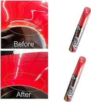 2er set 12ml Lackreparaturstift Kfz Auto Kratzer Entferner Lackstift Universal DIY Touch Up Stifte Autolack Reparatur Stift Rote Lackstifte