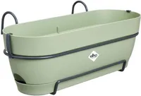 elho® Vibia campana Pflanzkasten Pistaziengrün 50 cm mit Halter allin1 - Kunststoff