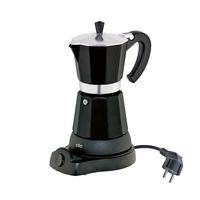 Cilio Espressokocher Classico Aluminium schwarz 6 Tassen