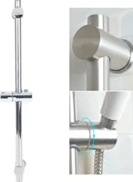 Regulowany drążek prysznicowy Drążek prysznicowy Uchwyt głowicy prysznicowej Drążek ścienny 66 cm Drążek pionowy