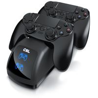 CSL Dual Ladestation für 2x PS4 Gamepads - PS4 Controller Stand Charger / Ladegerät