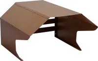 Mähroboter-Garage MCW-L43, Dach Unterstand für Rasenmäher, Metall 40x59x69cm  braun