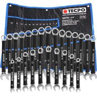 TECPO Maulringschlüssel-Satz mit rutschfesten Griff, 6-32mm