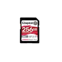 Kingston Technology 256GB Canvas React Plus SDXC UHS-II 280R/150W U3 V60 for Full HD/4K - 256GB, SDXC, Klasse 10, UHS-II, 280 MB/s, 150 MB/s | SDR2V6/256GB