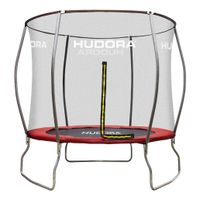 HUDORA Fantastic Trampolin, Trampolin Outdoor mit Sicherheitsnetz, Gartentrampolin für Kinder und Erwachsene, Mehrfarbig