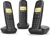 Gigaset A170 TRIO Schnurlostelefon, Rufnummernanzeige, 2 zusätzliche Mobilteile, DECT