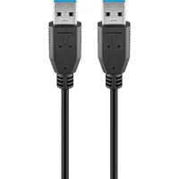 USB 3.0 SuperSpeed Kabel, Schwarz, 5 m