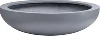 VIVANNO Dekoschale Fiberglas PLANA Schale, Grau Beton-Design - 54x14 cm