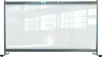 Schreibtisch-Bildschirm Nobo transparent PVC 1470x860mm
