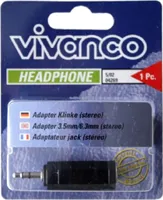 Adaptér jack stereo 3,5 mm na 6,3 mm