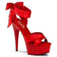 DELIGHT-668 Damen Sandale von Pleaser, Rot , EU 39, US 9