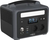 Tragbare Powerstation 600 W, 640 Wh, 230V / Inkl. Tragegriff und LED