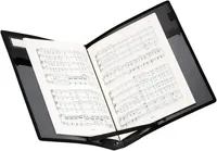 Desky na noty "Vocalyz Concerto", černá, 4 kapsy, PP, VIQUEL
