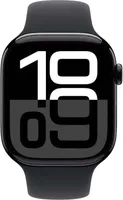 Apple Watch S10 Cell/42mm/Jet Black/Sportband/Schwarz/-M/L