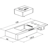GU Thermostep Rahmen-Eckverbinder-Set unten IV68