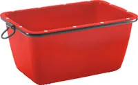 Fertigmörtelbehälter kranbar mit beschichtetem Rohrrahmen rot 990 mm x 665 mm x 490 mm 200 l