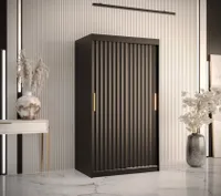 Šatní skříň RADKIN 1 - šířka 100 cm, černá