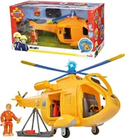 Simba | Hubschrauber Wallaby 2 + Figur Tom Thomas - 3+ Jahre - mit Licht und Sound - Rettungsspielzeug